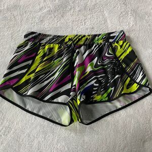 Zella Graffiti Print Running Short Small